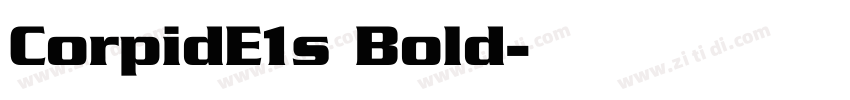CorpidE1s Bold字体转换